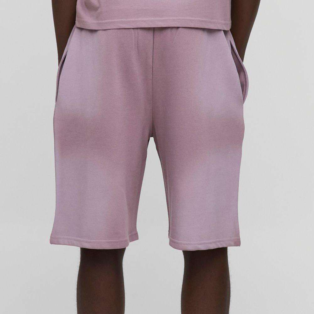 Oversized Washed Rhinestone Jersey Shorts - Image 2