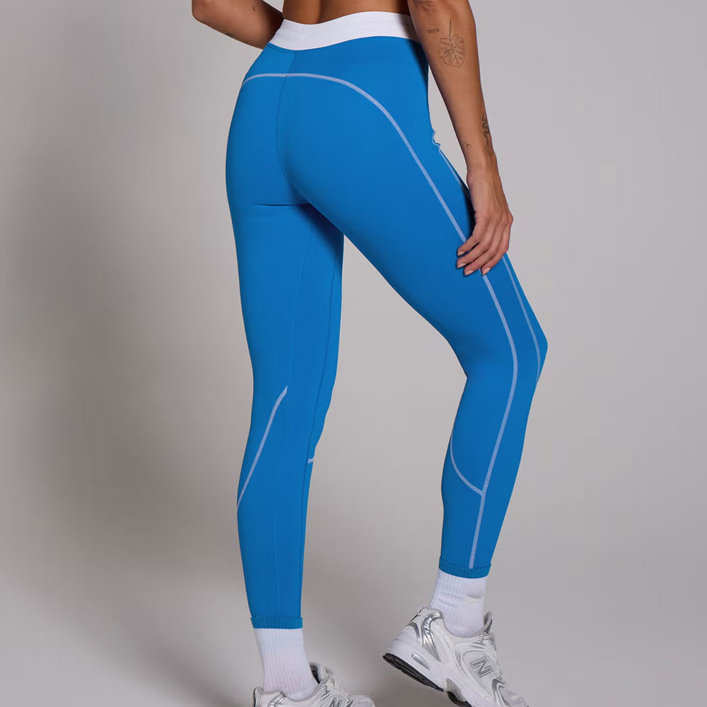 Abstract Leggings - Marine Blue - Image 2