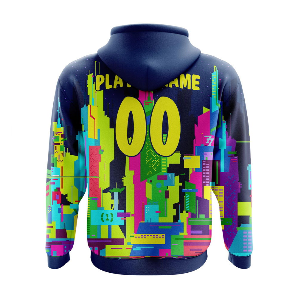 Custom Sublimated Hoodie with All Over Print - Image 2